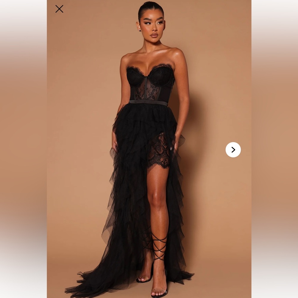Fashion Nova Anastasia Tulle Maxi Dress